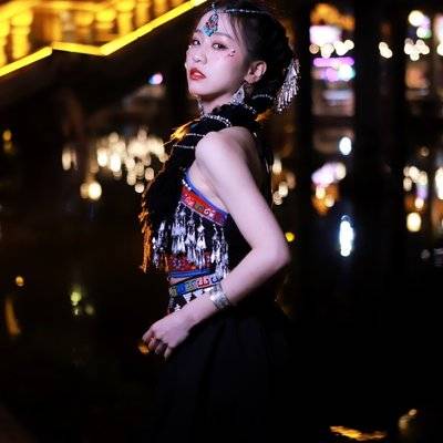 夜景模特