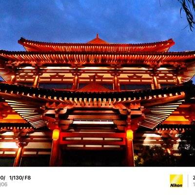 夜景模特