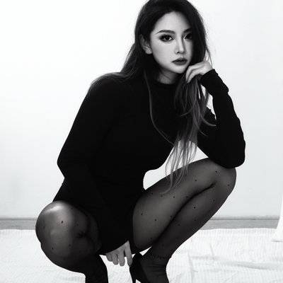 黑白模特