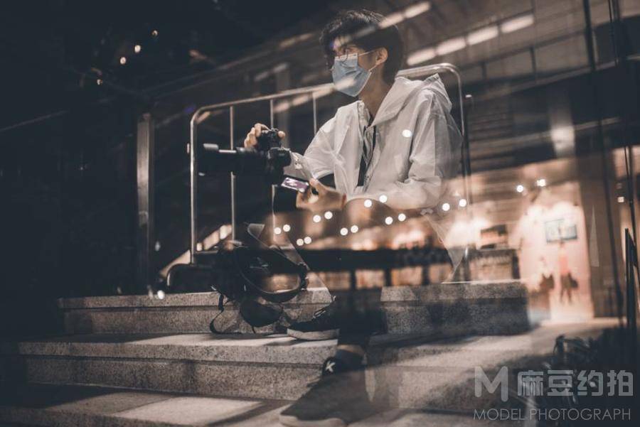 夜景模特