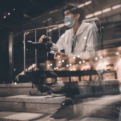 夜景模特