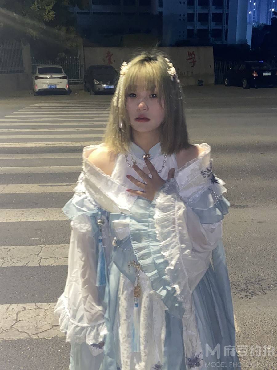 夜景模特