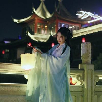 夜景模特