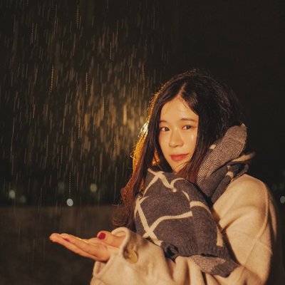夜景模特