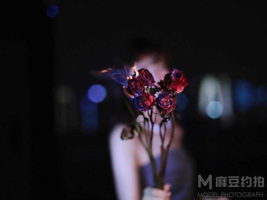 夜景模特