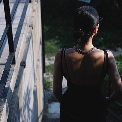 黑白模特
