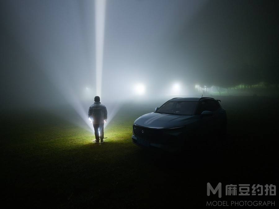 夜景模特