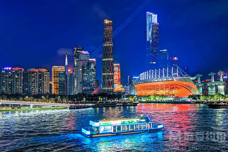 夜景模特