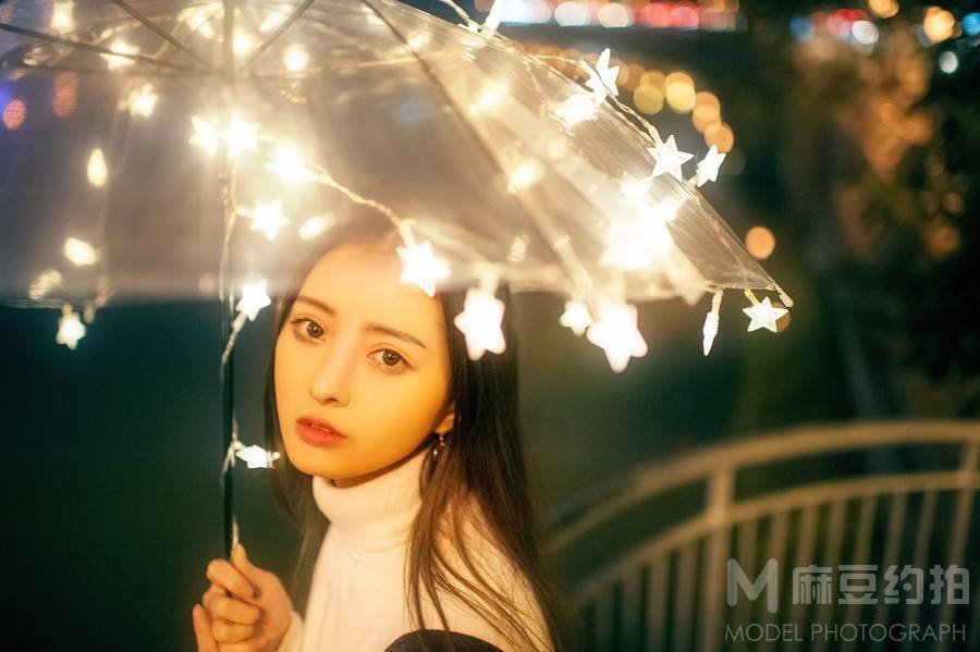 夜景模特