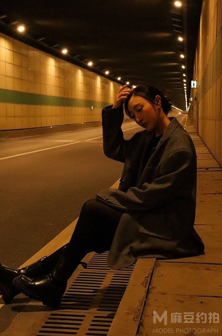夜景模特