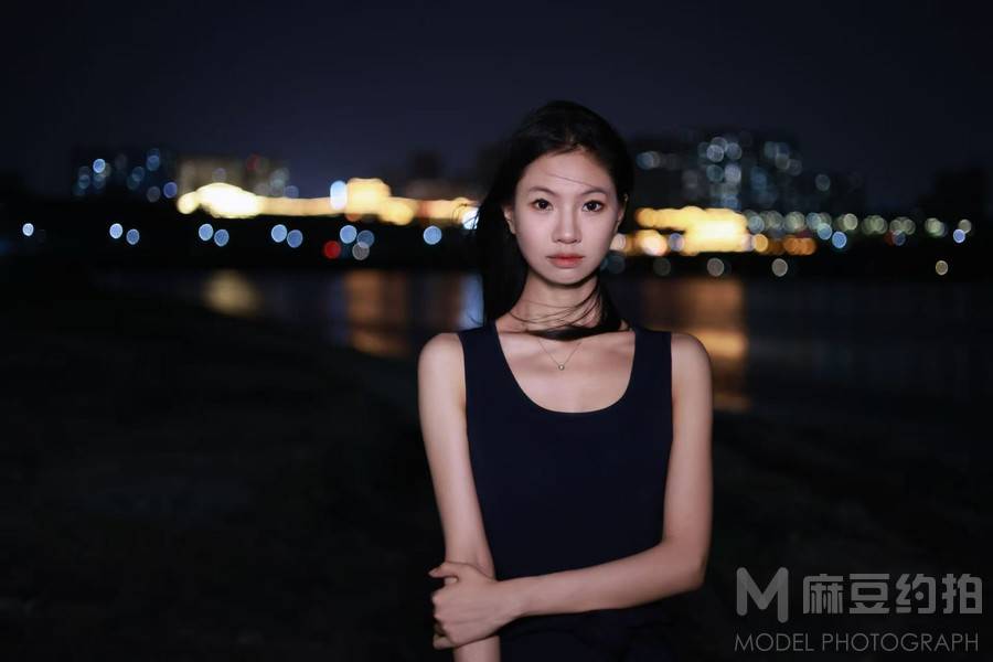 夜景模特