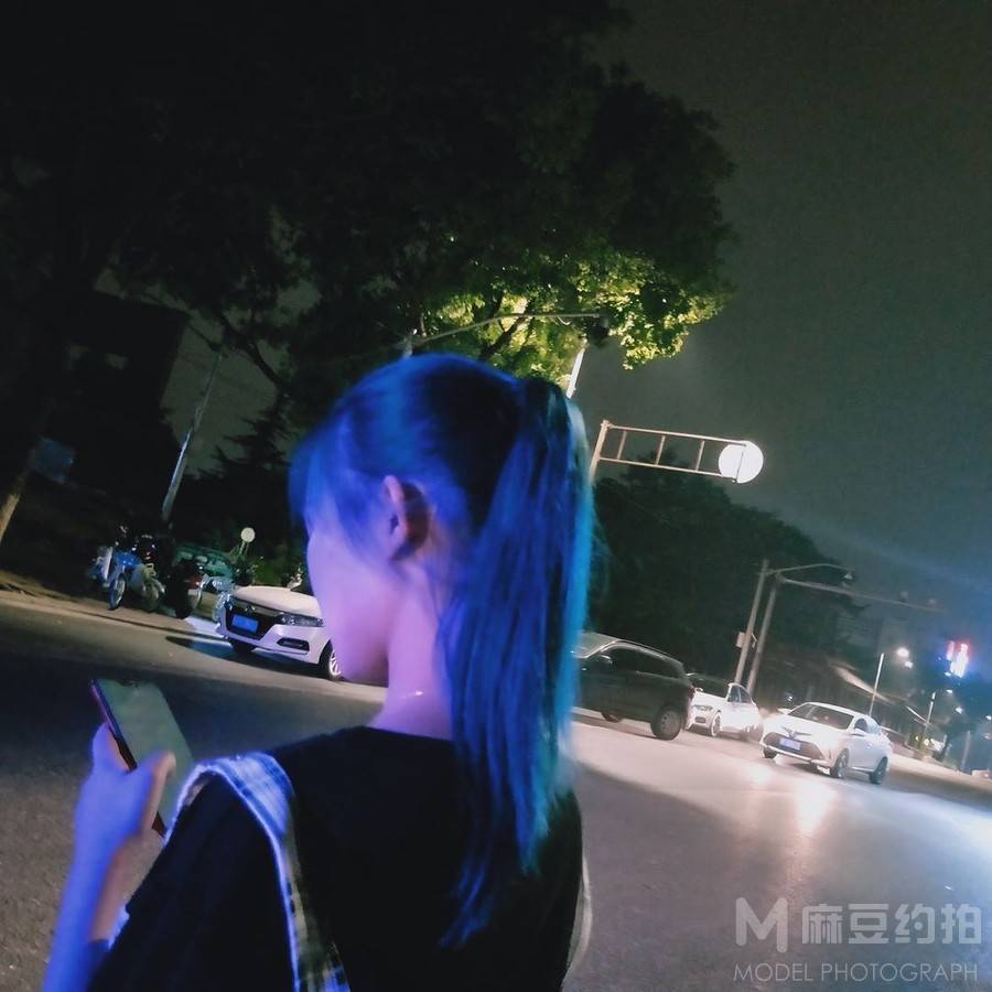 夜景模特