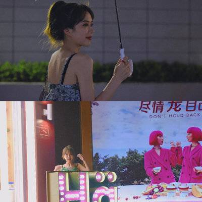 夜景模特