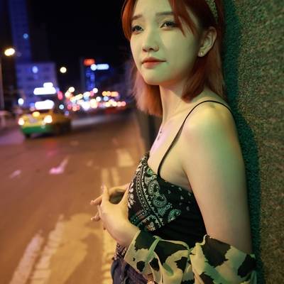 夜景模特