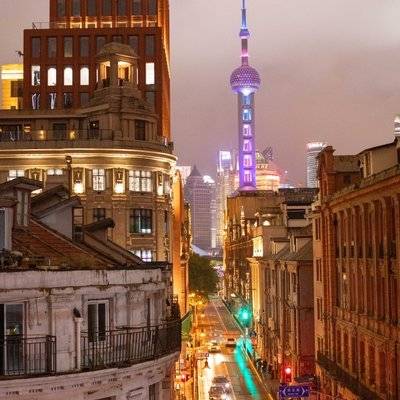 夜景模特