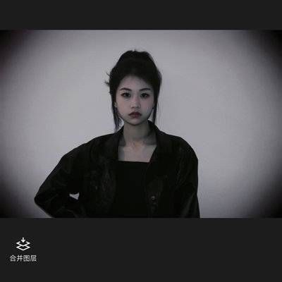 黑白模特
