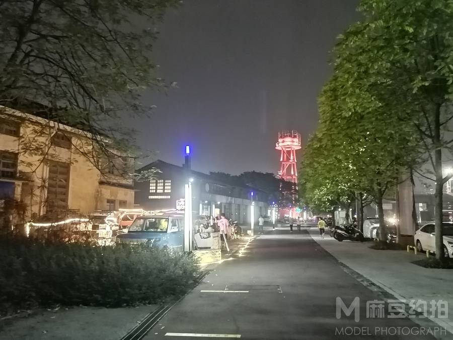 夜景模特