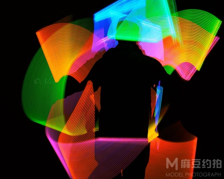 夜景模特
