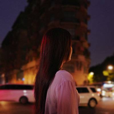 夜景模特
