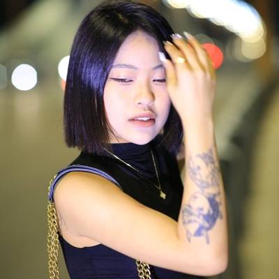 夜景模特