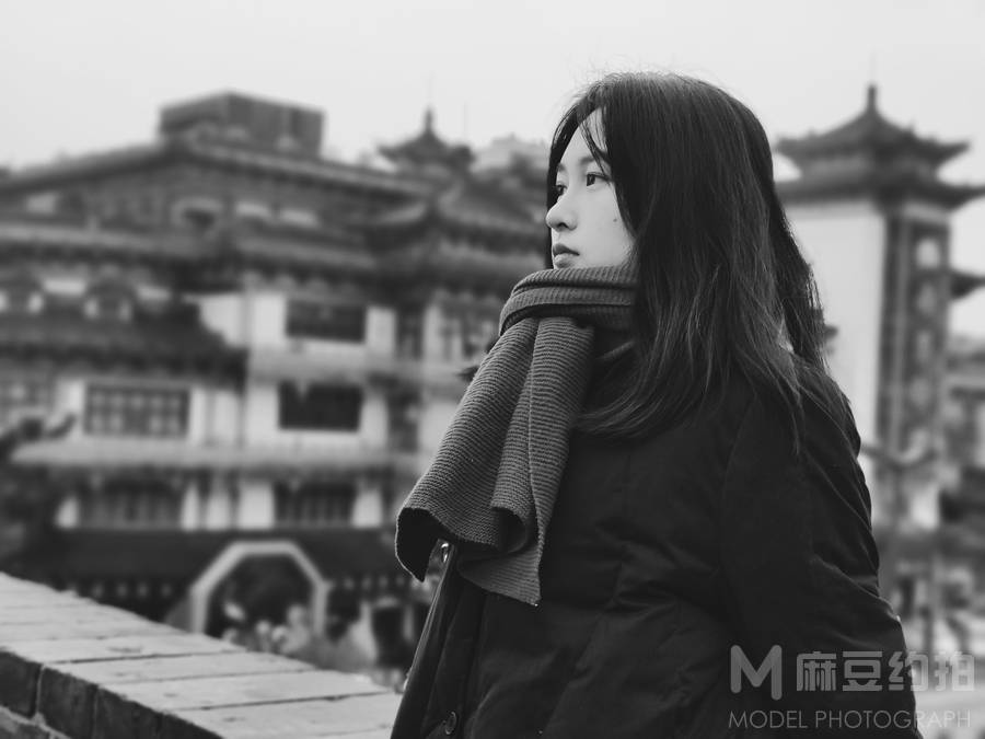 黑白模特