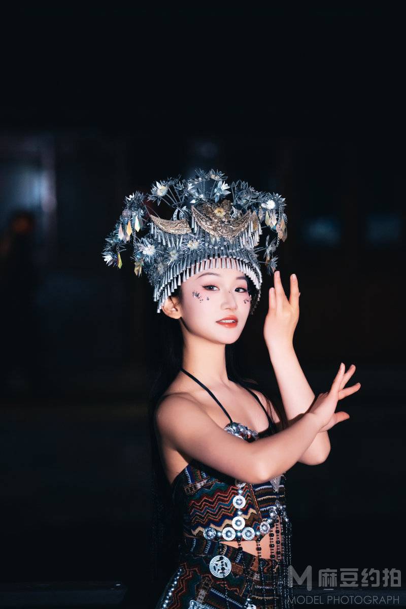 夜景模特