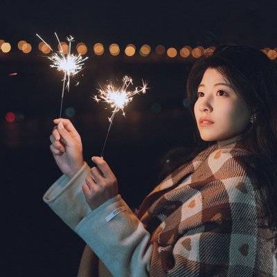 夜景模特