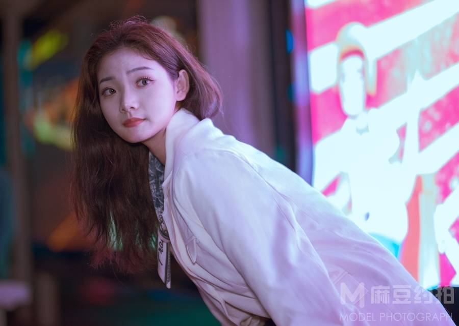 夜景模特