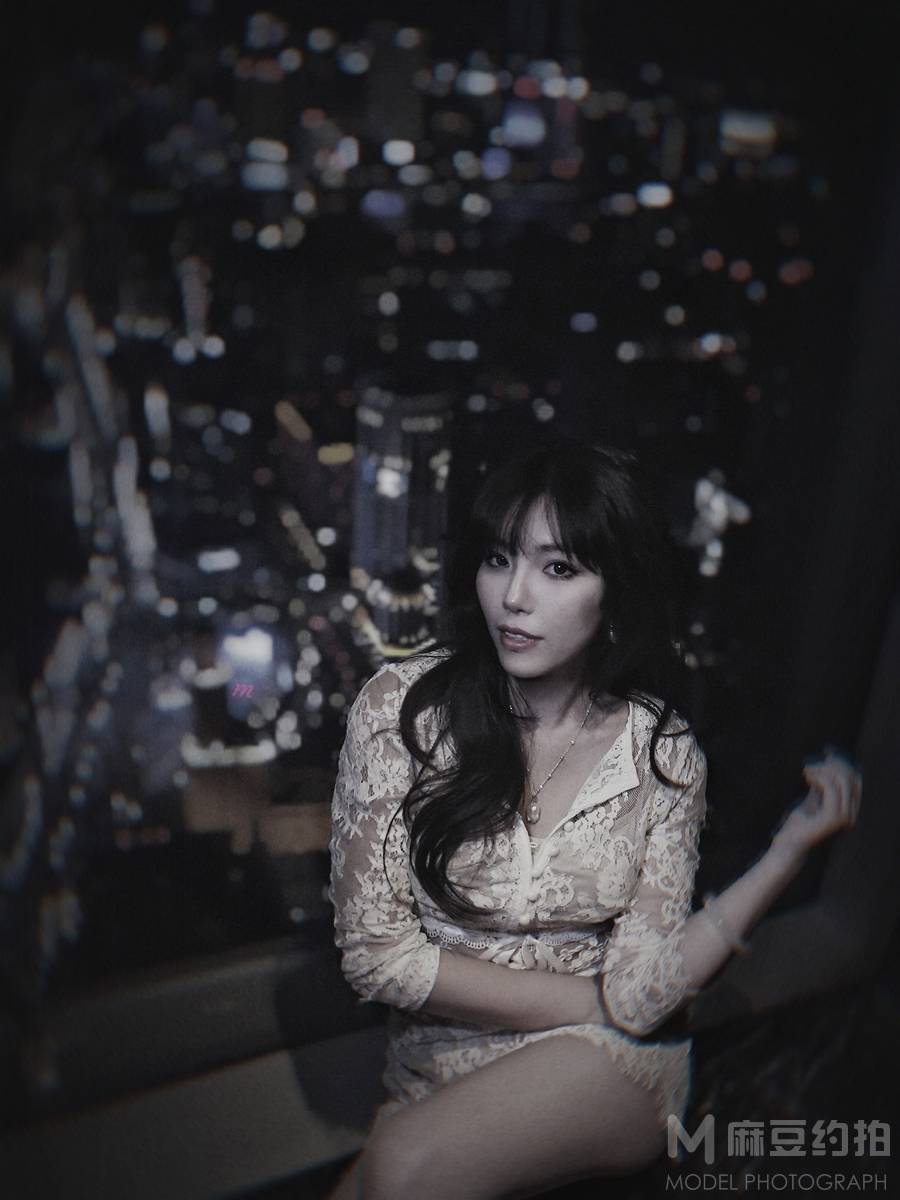 夜景模特