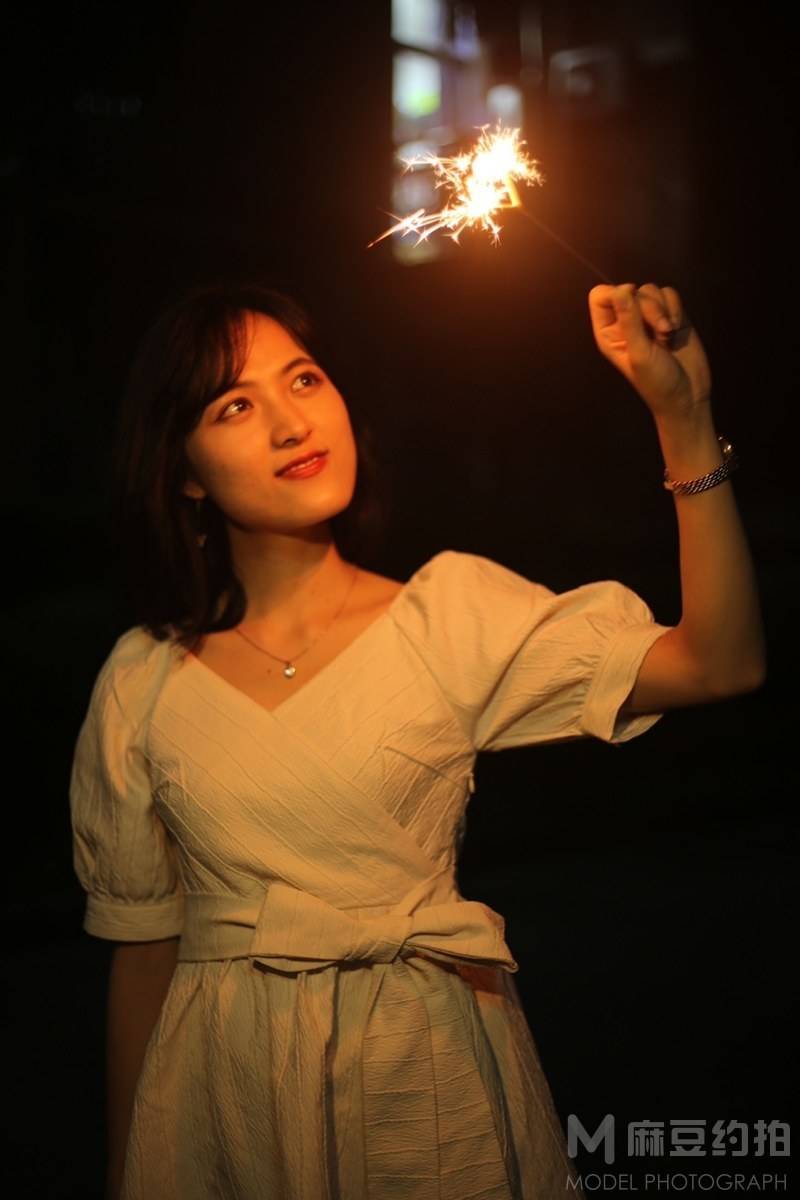 夜景模特