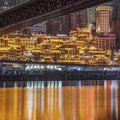 夜景模特