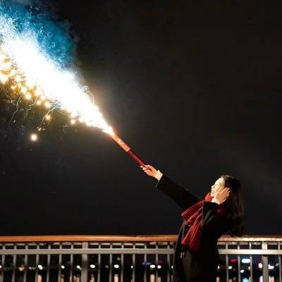 夜景模特