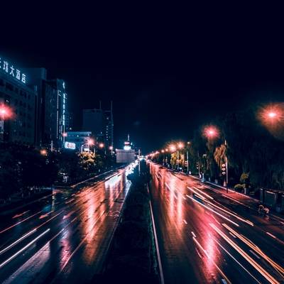 夜景模特