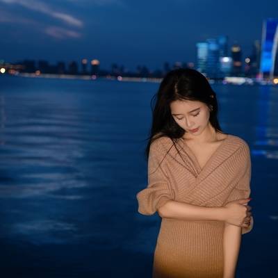 夜景模特