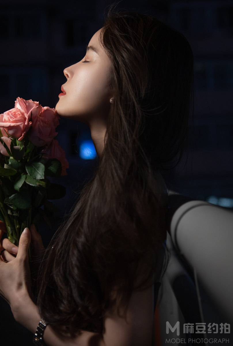 夜景模特