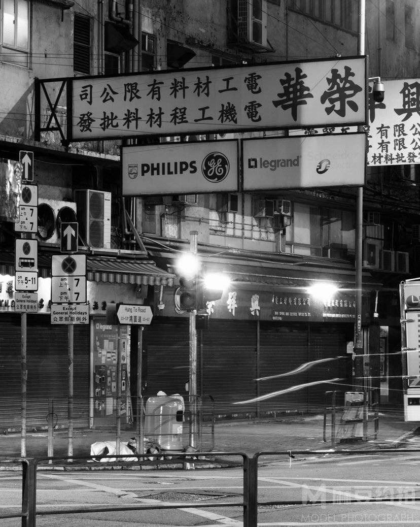 夜景模特
