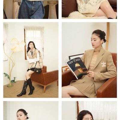 黑白模特