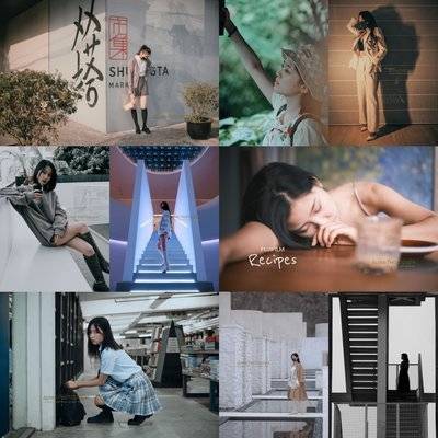 黑白模特