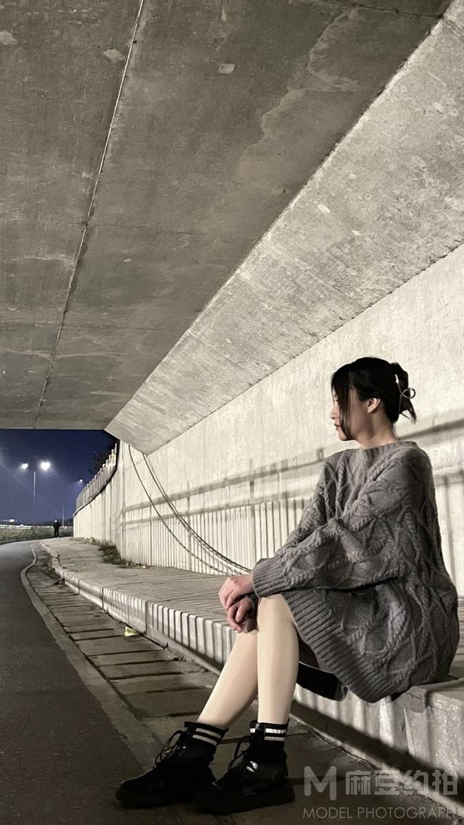 夜景模特