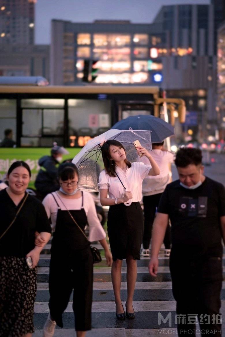 夜景模特