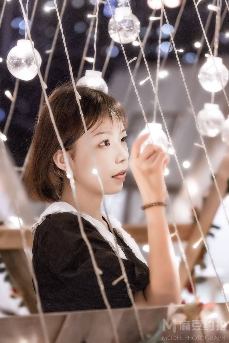 夜景模特