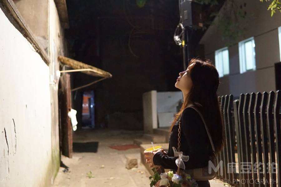 夜景模特