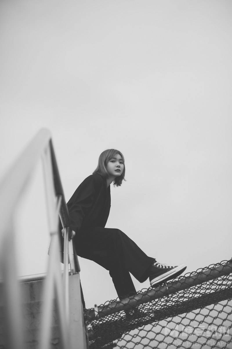 黑白模特
