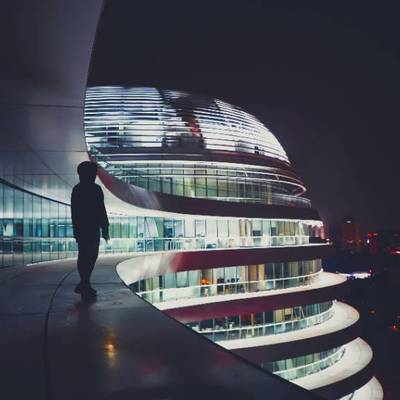 夜景模特