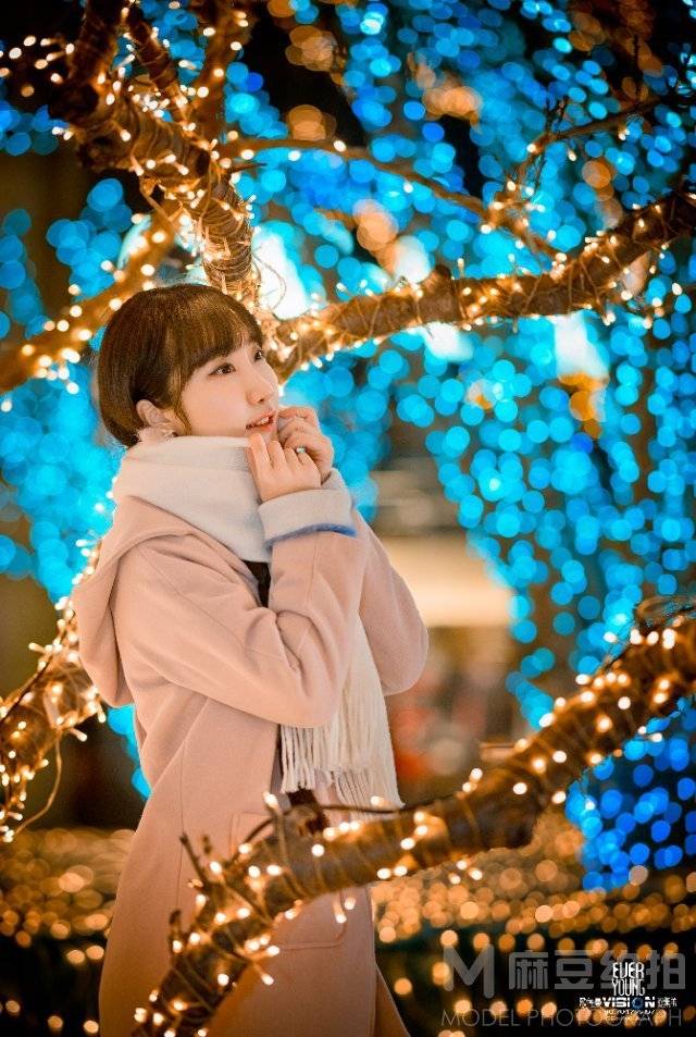 夜景模特