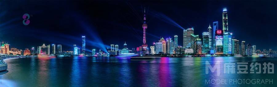 夜景模特