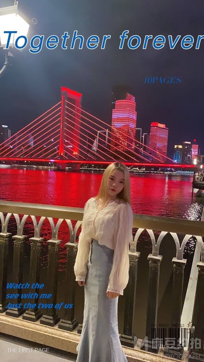 夜景模特