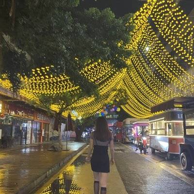夜景模特