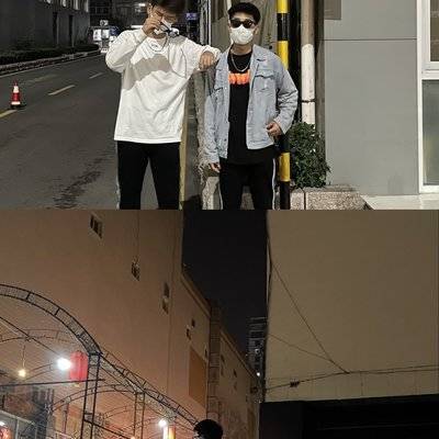 黑白模特