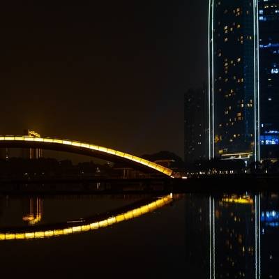 夜景模特